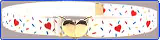 Hearts & Dashes Belt/Heart Buckle