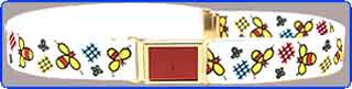 Yellow Bees Belt/Magnetic Buckle