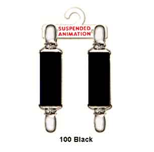 Mitten clips in black elastic