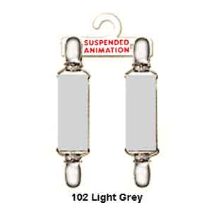 Mitten clips in light gray elastic
