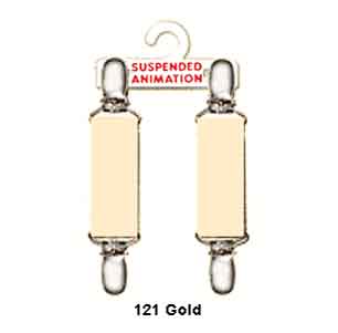 Mitten clips in gold elastic