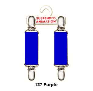 Mitten clips in purple elastic