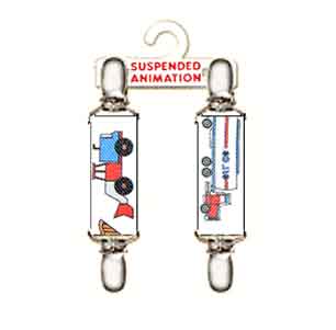 Mitten clips with trucks design