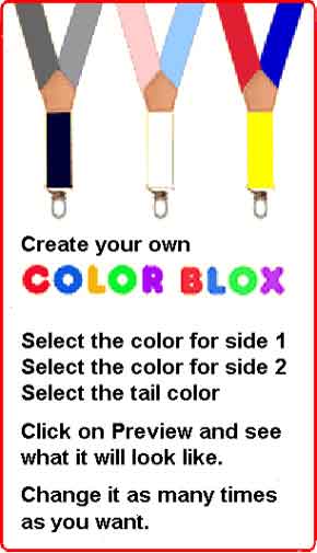 Examples of multi colored suspenders