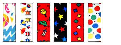 Stars and geometric designs on kids 1 inch suspenders. Genuine leather Y back, strong clips and adjustable elastic.