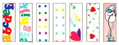 Kids suspenders with alphabet, hearts and kitties designs. Adjustable 1 inch wide suspenders with y back.