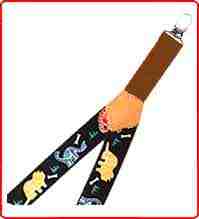 Kids suspenders with dinosaurs