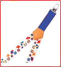 Kids Suspenders with beach chairs