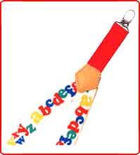 Boys and girls suspenders with alphabet